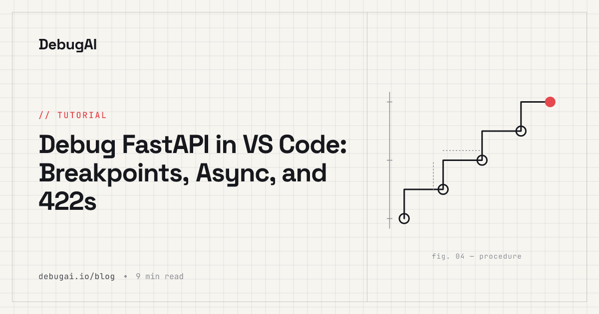 Debug FastAPI in VS Code: Breakpoints, Async, and 422s · DebugAI Blog